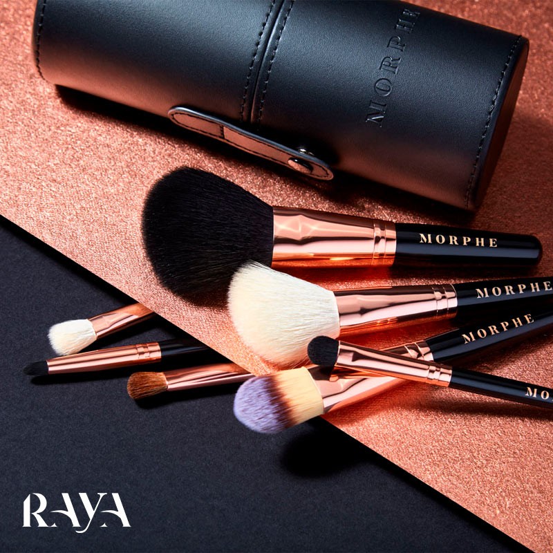 مجموعه براش های 7 عددی رز بیس مورفی Morphe Rose Baes Mini Brush Collection